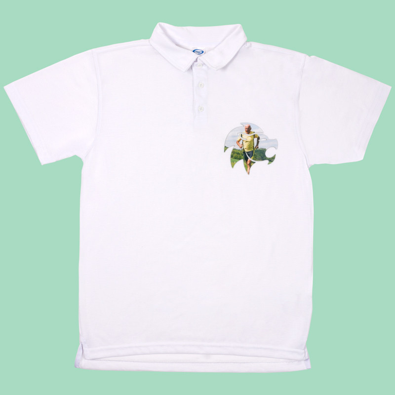 Polo blanc pour homme personnalisé