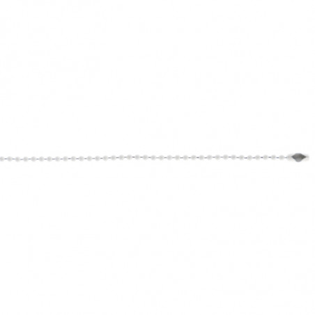 Chaîne boule 60 cm blanche