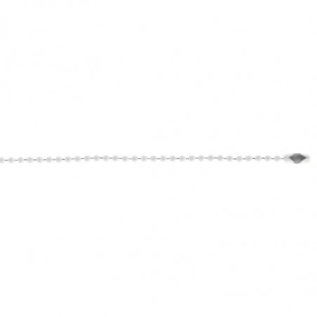 Chaîne boule 12 cm blanche