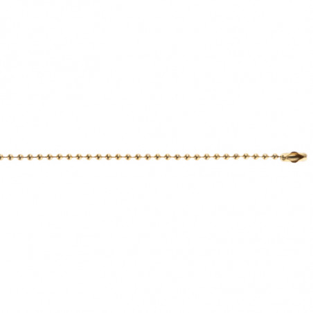 Chaîne boule 12 cm dorée