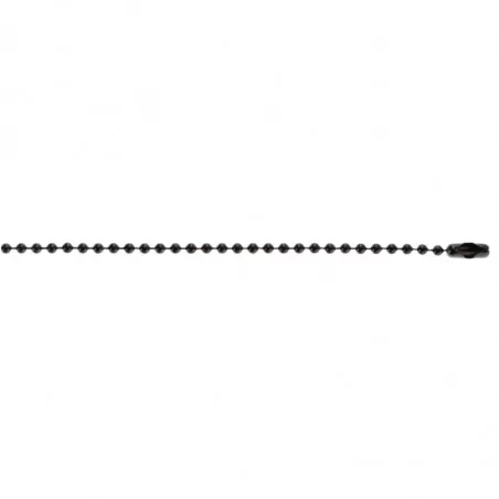 Chaîne boule 12 cm noire