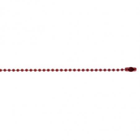 Chaîne boule 12 cm rouge