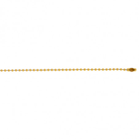 Chaîne boule 60 cm jaune