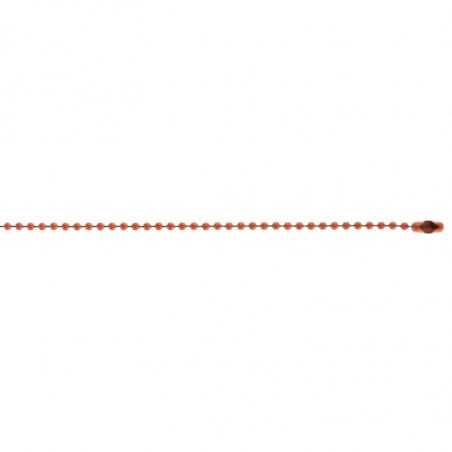Chaîne boule 60 cm orange