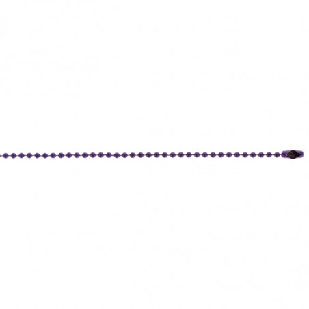 Chaîne boule 60 cm violette