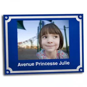 PLAQUE de RUE PERSONNALISÉE en ALU 10X15cm Photo/Logo..