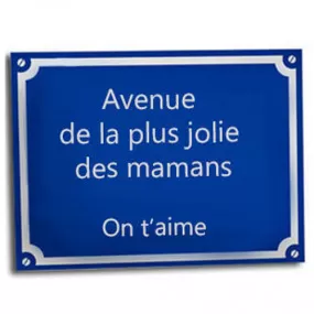 Plaque de rue personnalisée avec le texte de votre choix.