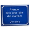 Grande plaque rue texte