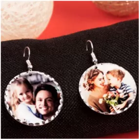 Paire boucles oreilles XL rondes