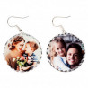 Boucles d'oreilles XL photo rondes