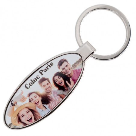 Porte clef décapsuleur ovale personnalisé