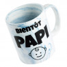 Mug marbre bleu personnalisable