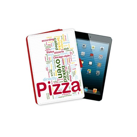 Etui Rouge pour iPad Mini à Clapet