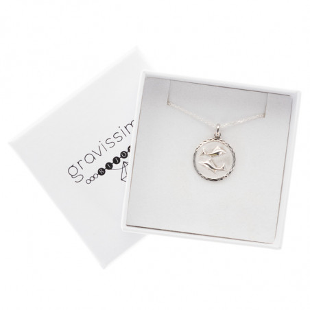Collier argent poisson personnalisé Collier argent poisson personnalisé