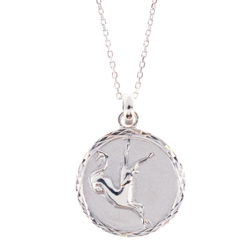 Pendentif zodiaque capricorne argent Pendentif zodiaque capricorne argent