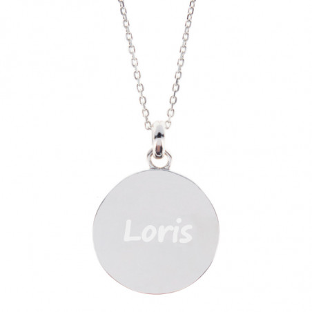 Texte gravé au verso pendentif argent capricorne Texte gravé au verso pendentif argent capricorne