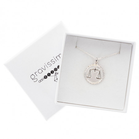 Collier qualité balance avec gravure Collier qualité balance avec gravure