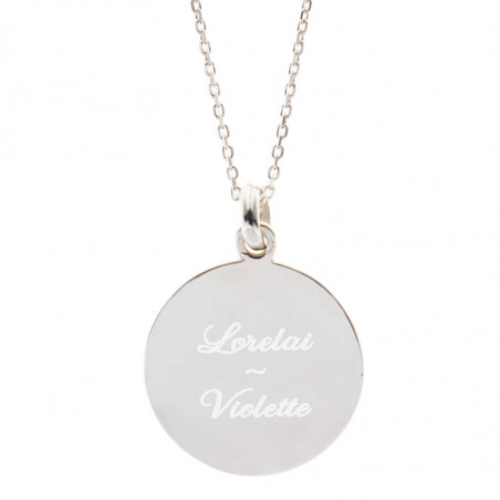 Gravure texte sur pendentif cancer