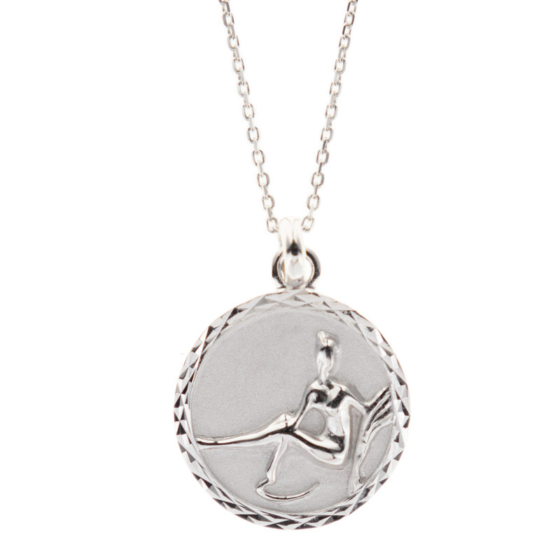Collier signe vierge gravé Collier signe vierge gravé