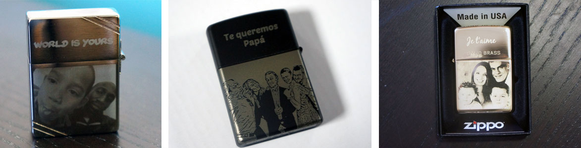 Briquet Zippo personnalisé fête des pères