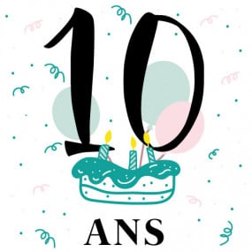 Cadeau personnalisé Anniversaire 10 ans
