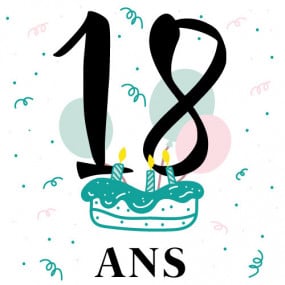 Cadeau personnalisé Anniversaire 18 ans