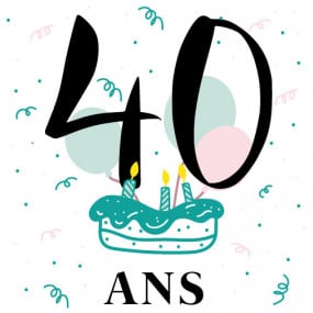Cadeau personnalisé Anniversaire 40 ans