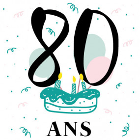 Cadeau personnalisé Anniversaire 80 ans