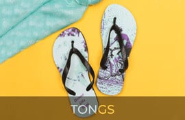 Tongs personnalisé