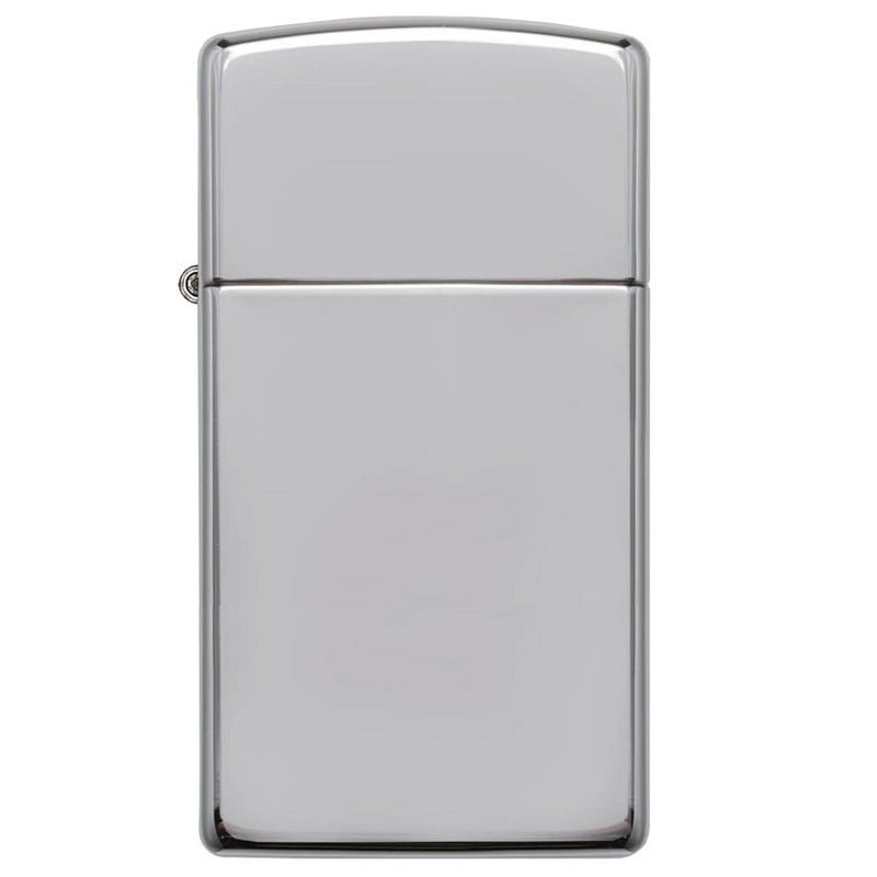 Briquet Zippo high polish slim gravé