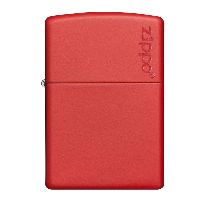 Zippo rouge logo gravé