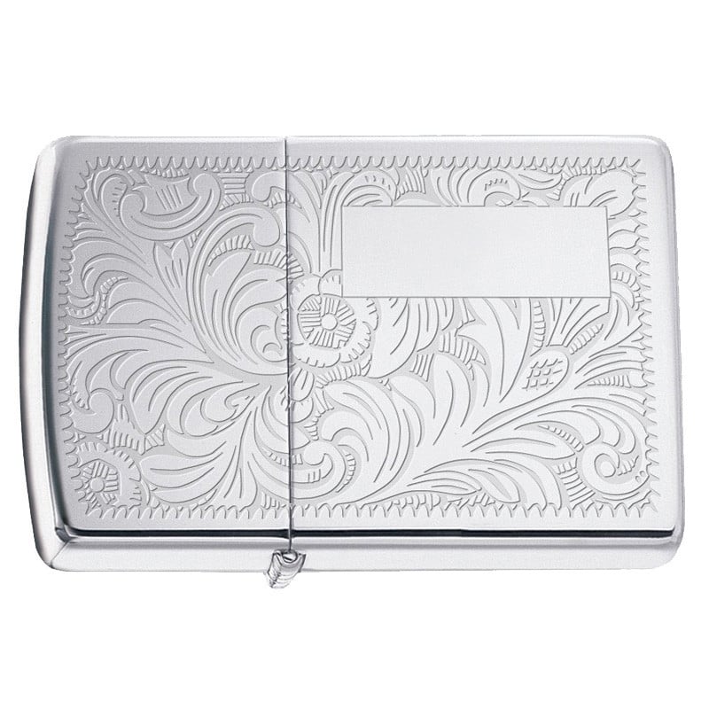 Briquet Zippo venitian argent