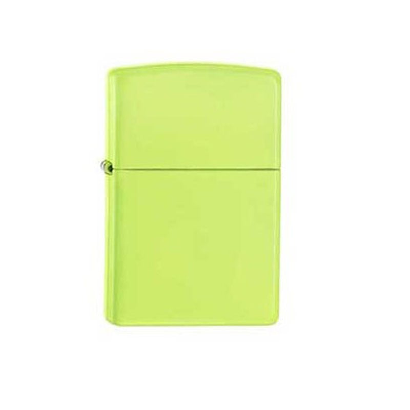 Briquet zippo jaune fluo