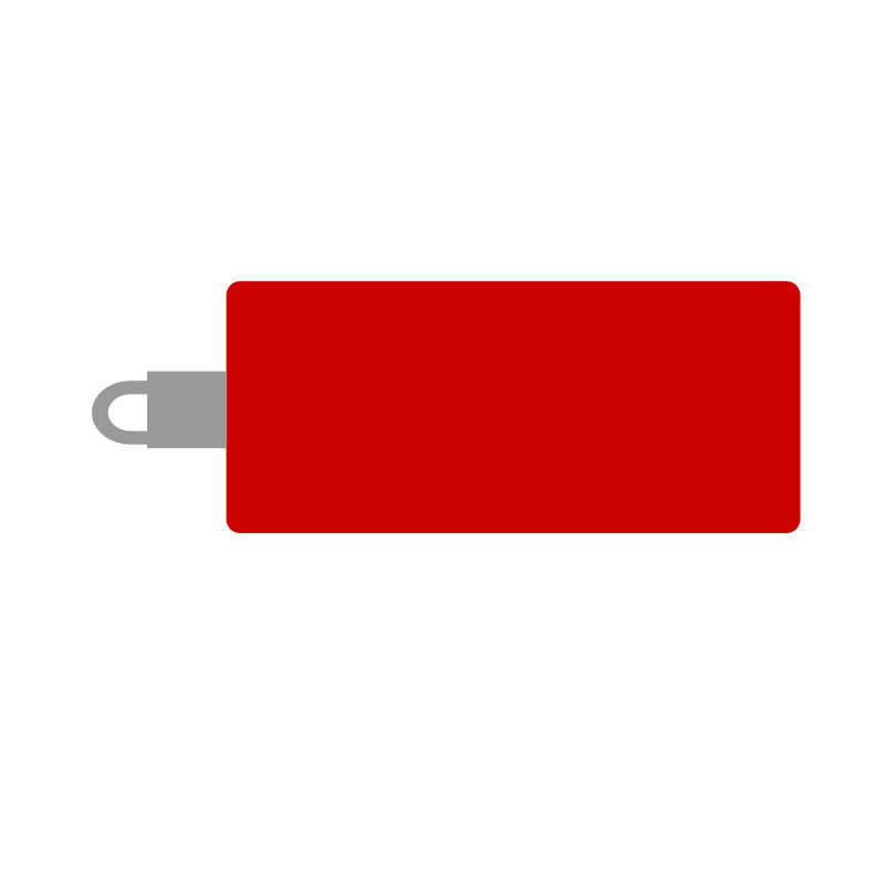 Clé USB 8Go rouge gravée