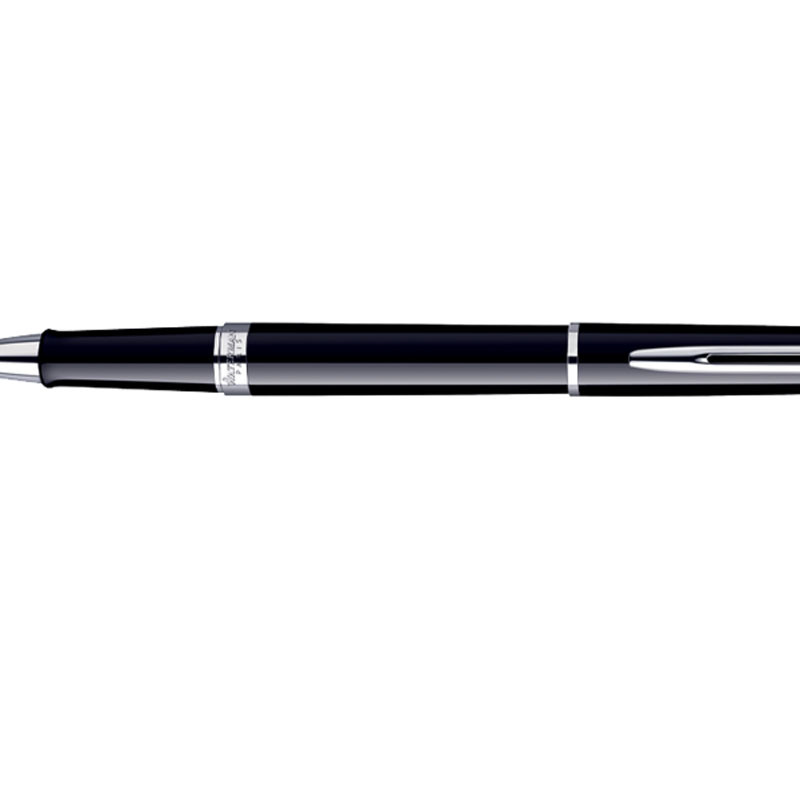 Stylo waterman hémisphère laqué noir gravé