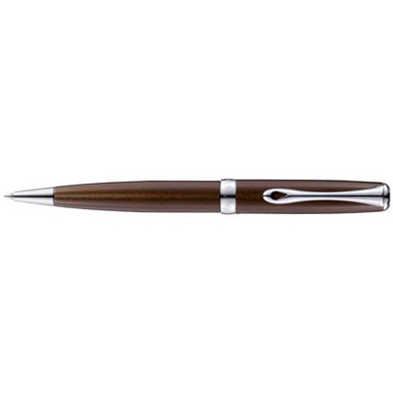 Stylo gravé laqué marron diplomat