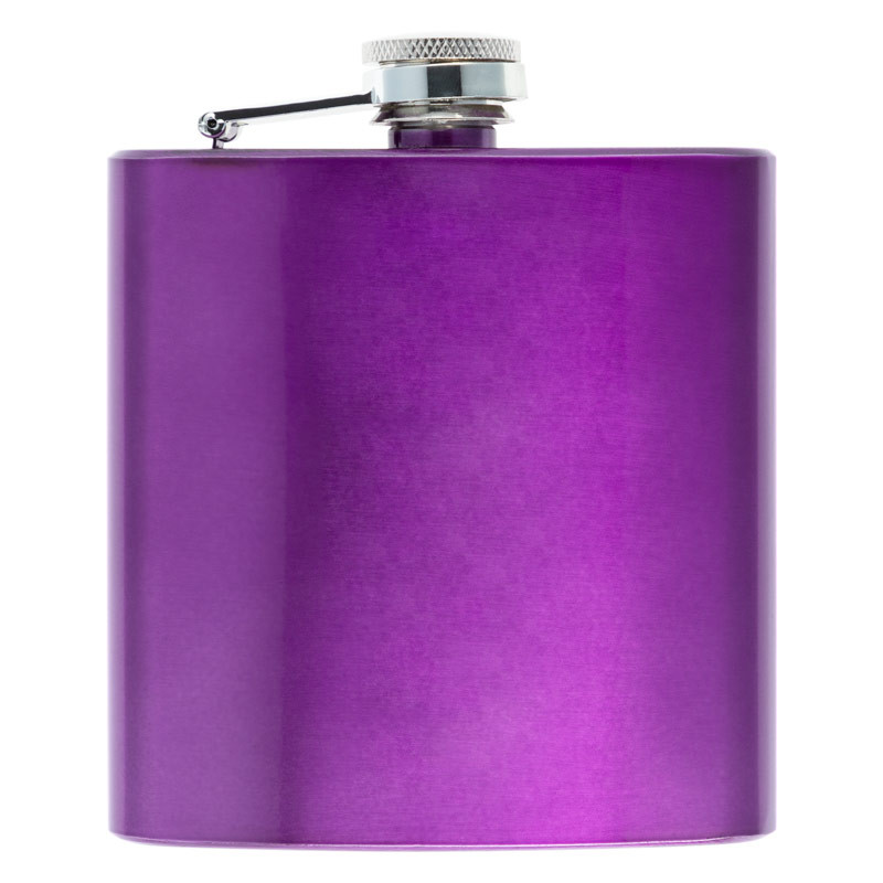 Flasque violette gravée pour femme
