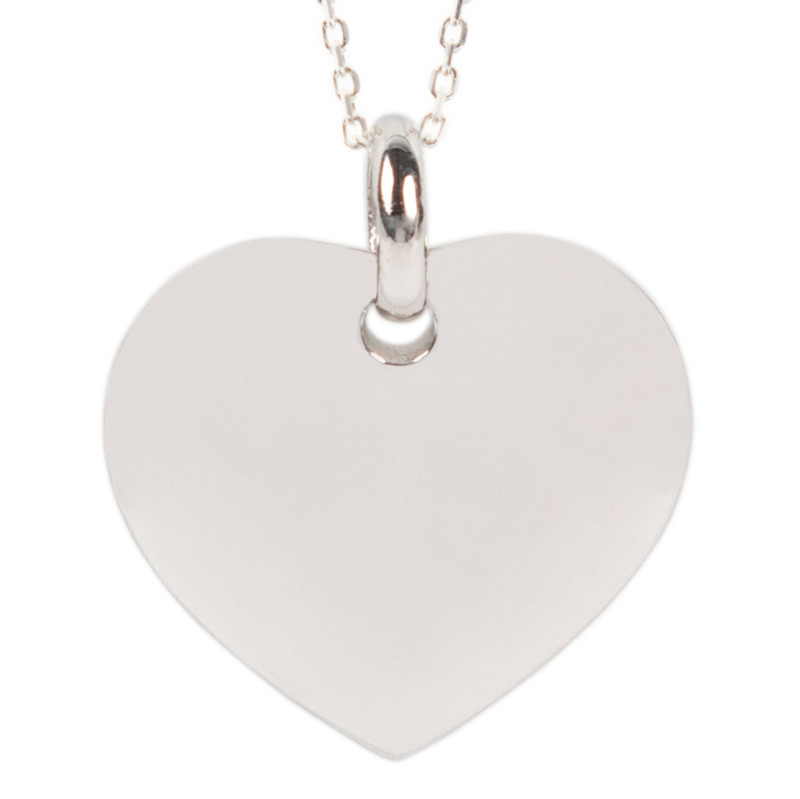 Pendentif coeur prénom gravé